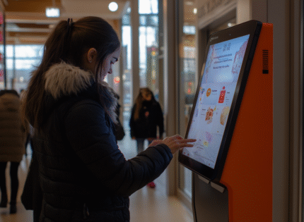 Que peut-on afficher sur une borne interactive ?