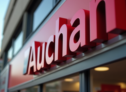 Quelle est la police utilisée dans le logo d’Auchan ?