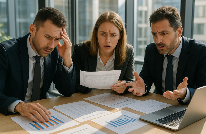 Groupe de professionnels en réunion dans un bureau moderne